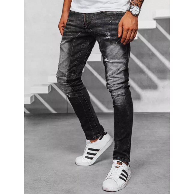 Spodnie męskie jeansowe czarne Dstreet UX3950