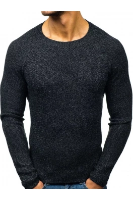 Stylový páStylowy męski sweter Denley H1810 - czarny,