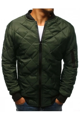 Kurtka męska pikowana bomber jacket zielona TX2216