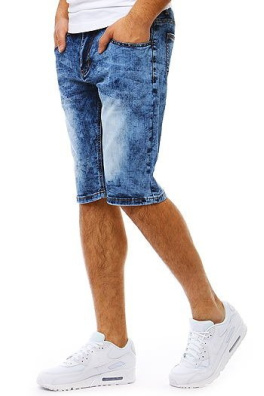 Spodenki jeansowe męskie niebieskie SX0785