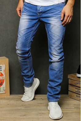Spodnie jeansowe męskie niebieskie UX2429