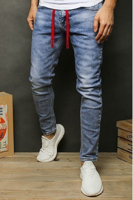 Spodnie jeansowe męskie niebieskie UX2477