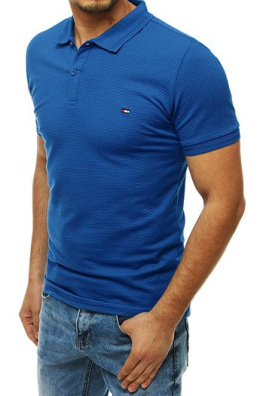 Koszulka polo męska ciemnoniebieska PX0275