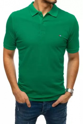 Koszulka polo męska zielona Dstreet PX0340