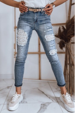 Spodnie damskie jeansowe COLLY niebieskie Dstreet UY0864