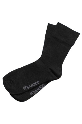 Ponožky Gino bambusové bezešvé černé
