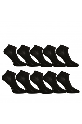 10PACK ponožky Gino bambusové černé Rozmiar: L