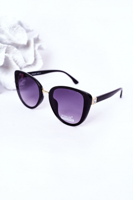 Women's Butterfly Sunglasses Black With Graphite Ombre