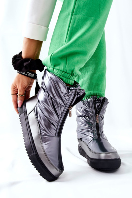 Women's Snow Boots Grey Monile