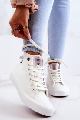 Women's High Sneakers Cross Jeans JJ2R4056C White