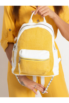 Biało-żółty plecak