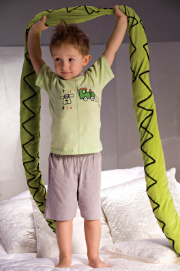 Piżamka chłopięca Samuel 2973 szaro-zielona