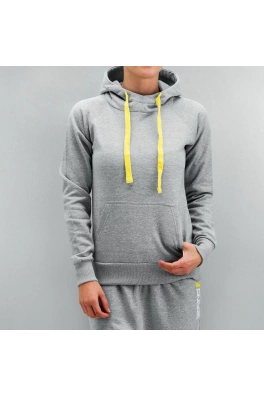 Graffiti Ladies Hoody Grey Melange/Blazing Yellow