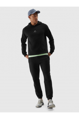 Pánské tepláky typu jogger z organické bavlny 4F - černé