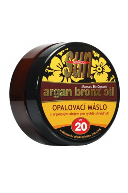 VIVACO Opalovací máslo s BIO arganovým olejem SPF 20 SUN VITAL 200 ml