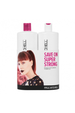 Paul Mitchell Super Strong Shampoo 1000ml + Conditioner 1000ml