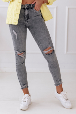 Spodnie damskie jeansowe STILO szare Dstreet UY1122