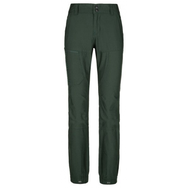 Damskie spodnie outdoorowe Kilpi JASPER-W ciemnozielone