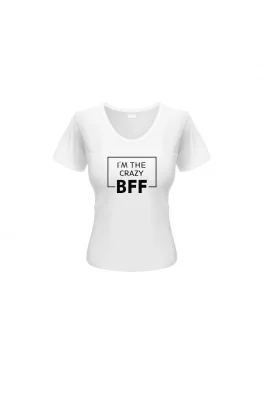 Dámské triko I'm BFF Happy Glano - bílá