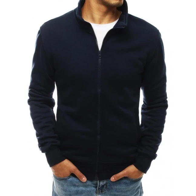 Bluza męska rozpinana bez kaptura granatowa BX4567