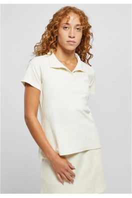 Ladies Towel Polo Tee palewhite