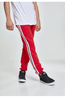 3-Tone Side Stripe Terry Pants firered/wht/blk