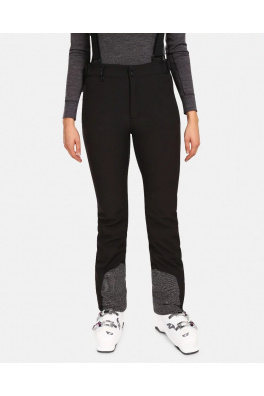 Damskie spodnie narciarskie Softshell Kilpi RHEA-W w kolorze czarnym