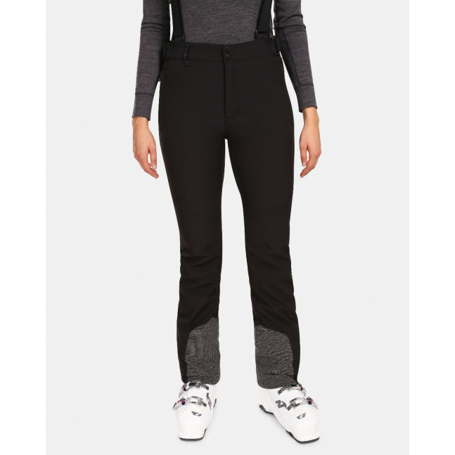 Damskie spodnie narciarskie Softshell Kilpi RHEA-W w kolorze czarnym