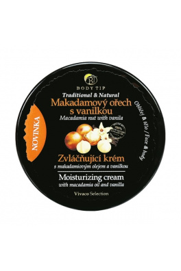 VIVACO Zvláčňující krém Makadamový ořech s vanilkou BODY TIP 200 ml