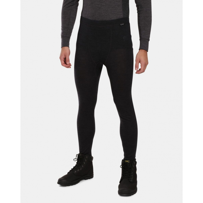 Męskie funkcjonalne spodnie termoaktywne KILPI MAVORA BOTTOM-M Czarne
