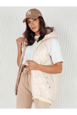 Kamizelka damska pikowana COLINE biała Dstreet TY4114