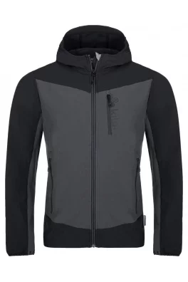 Męska kurtka do biegania softshell Kilpi BALANS-M ciemnoszara