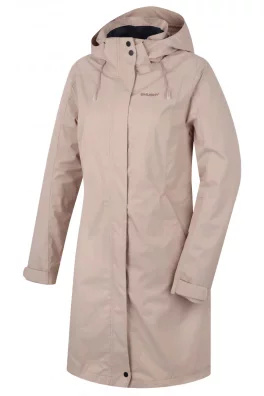 Damski płaszcz typu hardshell Nut L beżowy