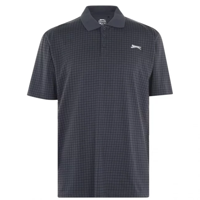 Slazenger Check Golf Polo Mens