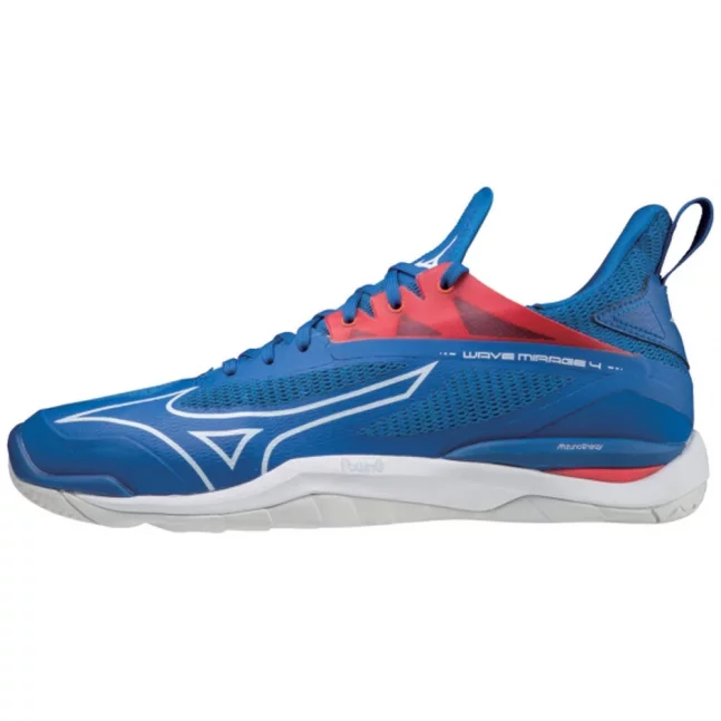 Indoorová obuv Mizuno WAVE MIRAGE 4 / FRENCH BLUE / WHITE / IGNITION RED Indoorová obuv Mizuno WAVE MIRAGE 4 / FRENCH BLUE / WHITE / IGNITION RED