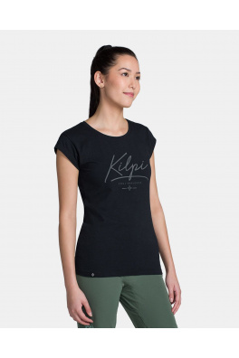 Bawełniany t-shirt damski Kilpi LOS-W Czarny