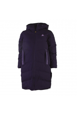 Peak peak mid-lenght down coat black