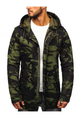 Kurtka męska przejściowa parka Denley 5391-khaki,