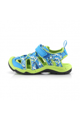Dětské outdoorové sandály ALPINE PRO GROBO neon atomic blue
