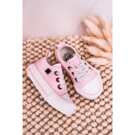 Children's Classic Low Sneakers BIG STAR HH374197 Pink