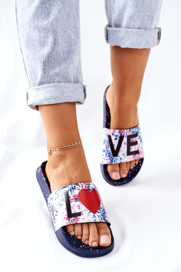 Rubber Slippers Big Star Love DD274A257 Navy