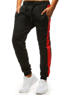 Spodnie męskie dresowe czarne Dstreet UX3375