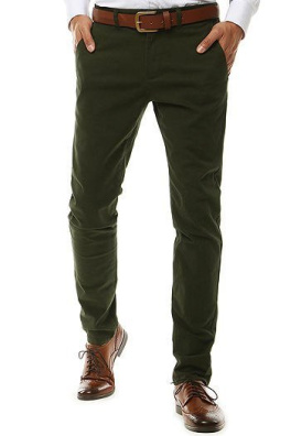 Spodnie męskie chinos zielone UX2584