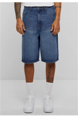 90's Heavy Denim Shorts new mid blue washed