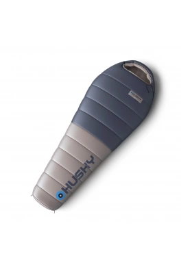 Śpiwór puchowy zimowy Dopy -25°C niebieski/szary