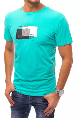 T-shirt męski z nadrukiem zielony Dstreet RX4719