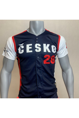 Hraný originální dres České baseballové reprezentace z ME a MS U12 2022