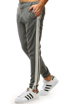 Spodnie męskie joggery szare UX1476
