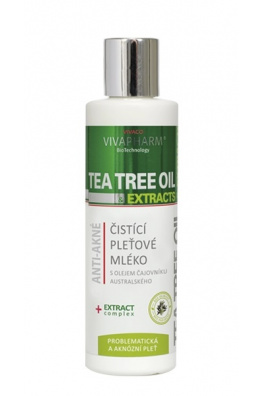 VIVACO Odličovací mléko s Tea Tree Oil HERB EXTRACT 200 ml