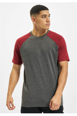Roy T-Shirt anthracite/burgundy